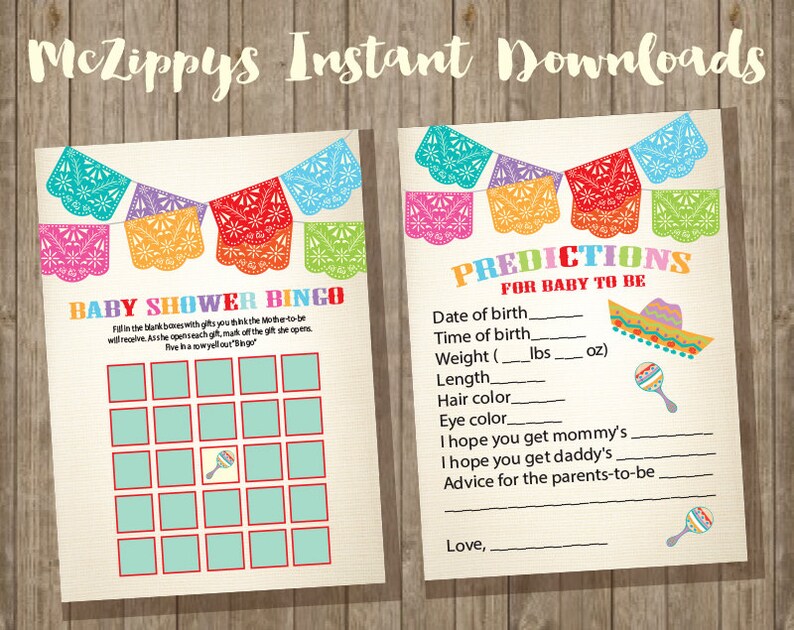 Mexican Fiesta Baby Shower Games Baby Shower Bingo And Baby Etsy Mexican Fiesta Baby Shower Games Baby Shower Bingo And Baby Etsy