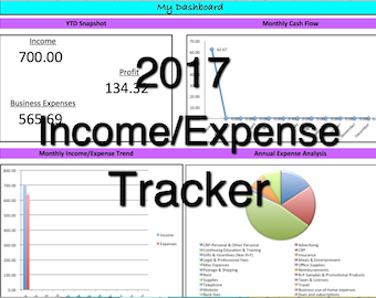 small business income expense tracker monthly budget and cash etsy