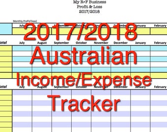 small business income expense tracker monthly budget and cash etsy