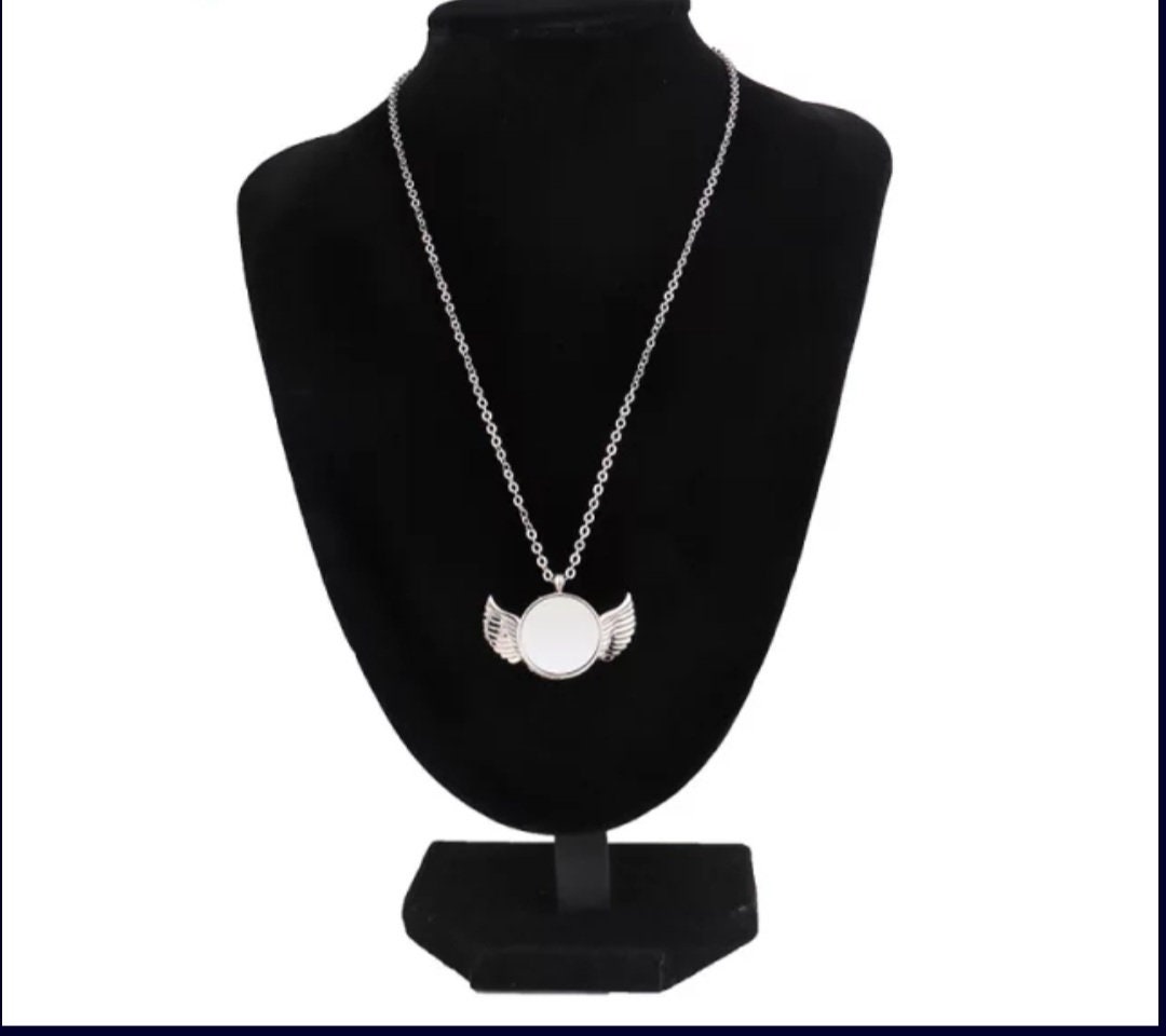 Angel Wings Sublimation Necklace Etsy