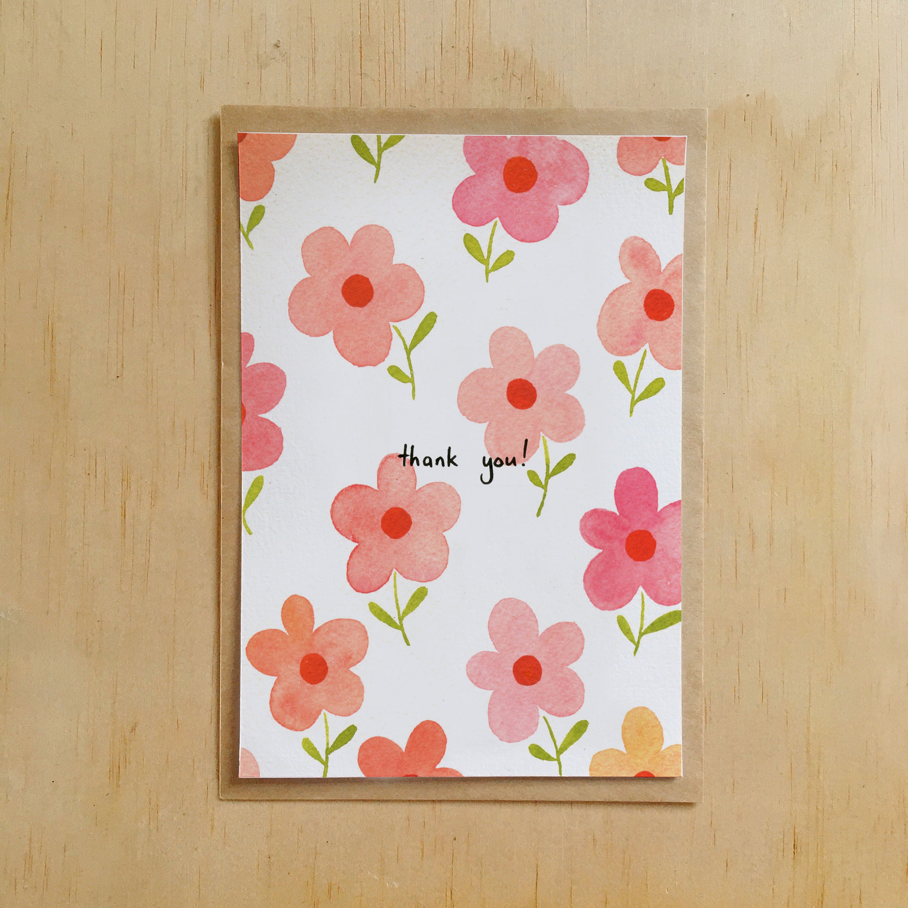 Thank You Greeting Card Etsy