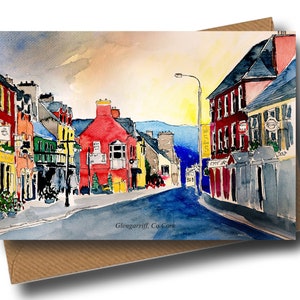 Cartão Comemorativo Glengarriff, West Cork Main Street A5