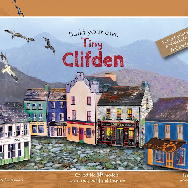 Build your own tiny Clifden - an innovative Irish paper model kit