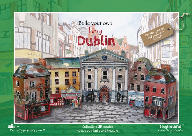 Build your own tiny Dublin - an innovative Irish paper model kit 