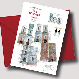 Costruisci il tuo piccolissimo Shandon: invialo e costruiscilo! Un biglietto di auguri da ritagliare e assemblare.