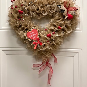 Wreath, Valentines Day Wreath, Valentine Wreath, Valentine Door Wreath, Heart Wreath, Valentines Day Decor