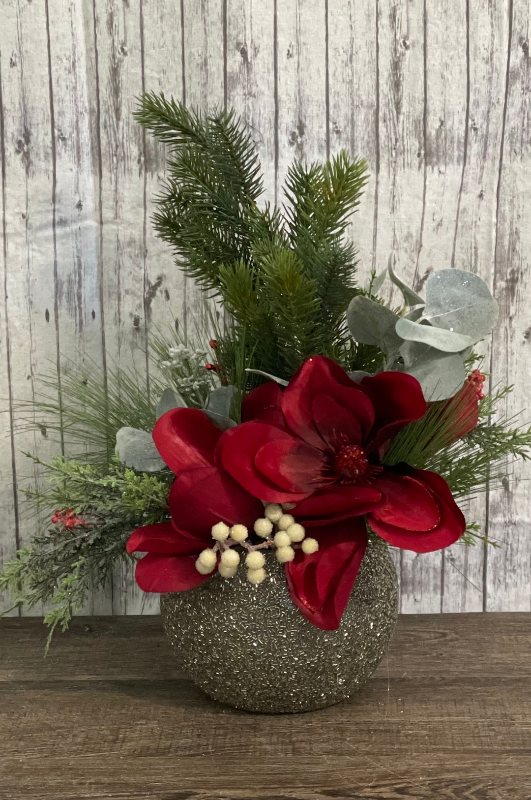 Artificial Succulent Centerpiece Bright Silk Floral Etsy