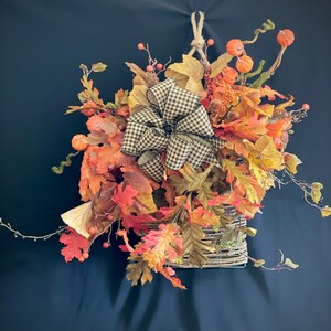 Wreath, Fall Arrangement, Thanksgiving Decor, Harvest Door Decor, Autumn Fall Farmhouse,Door Decor,Floral Arrangements,Real Touch