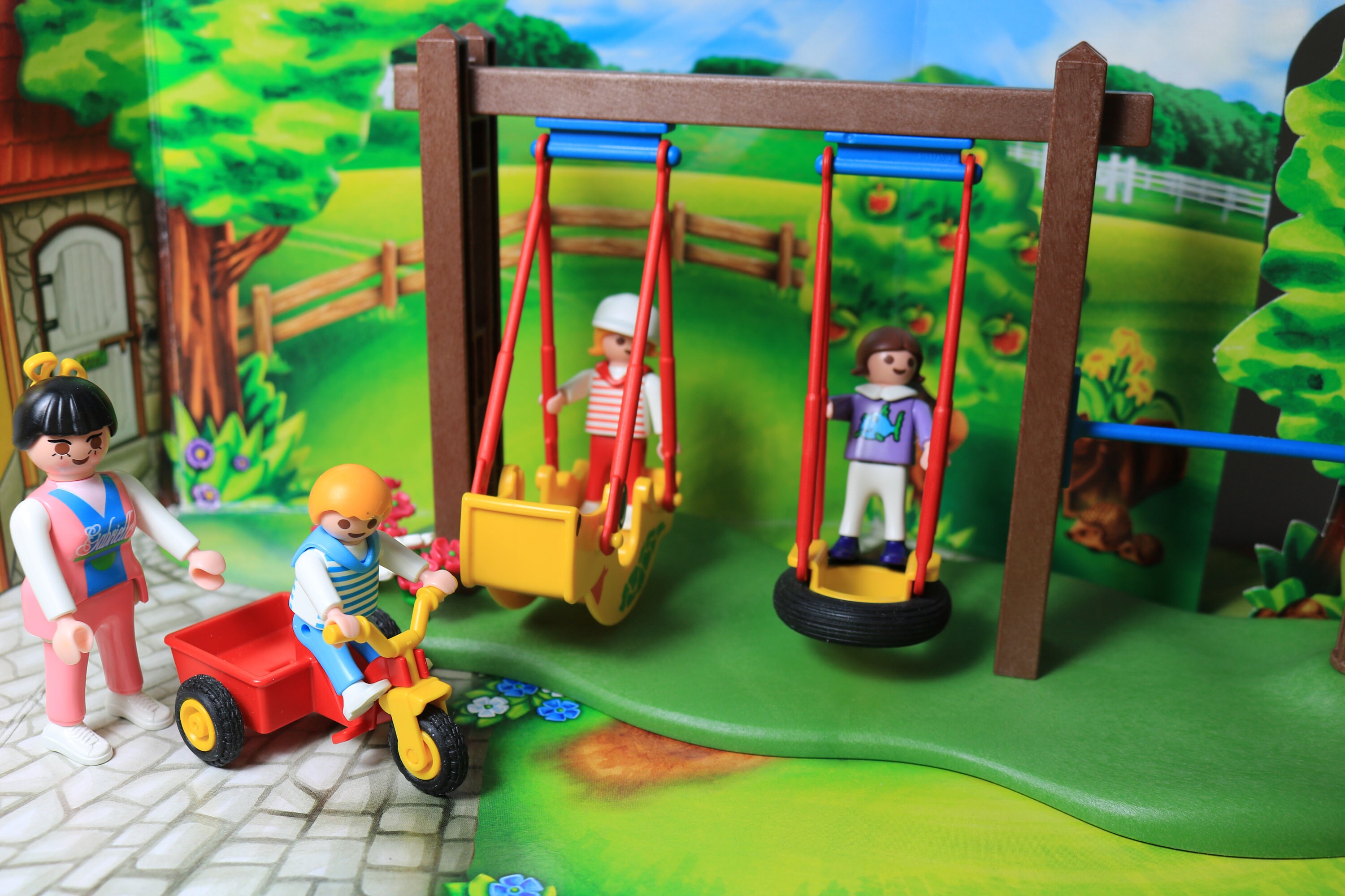 Playmobil 3821 Playground swing figures toy vintage complete Etsy