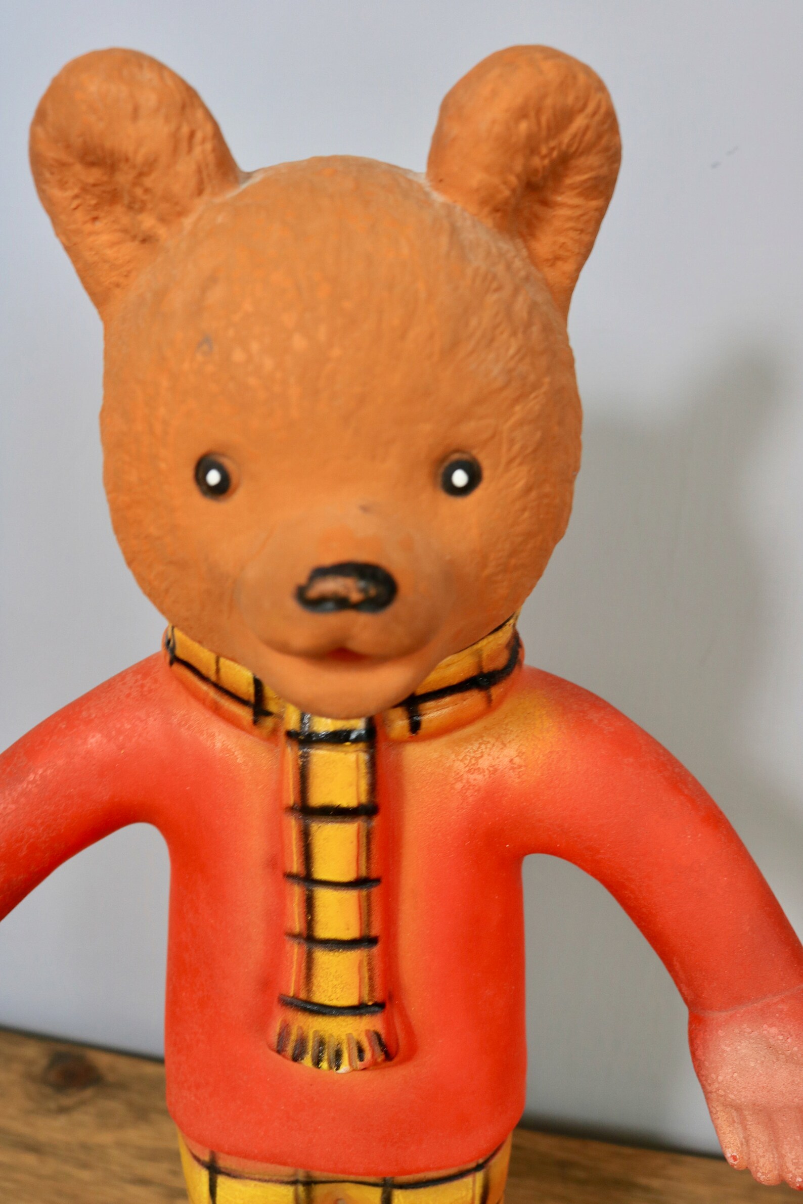 Vinyl Squeaky vintage Rupert Bear figure doll 11 1970s Etsy