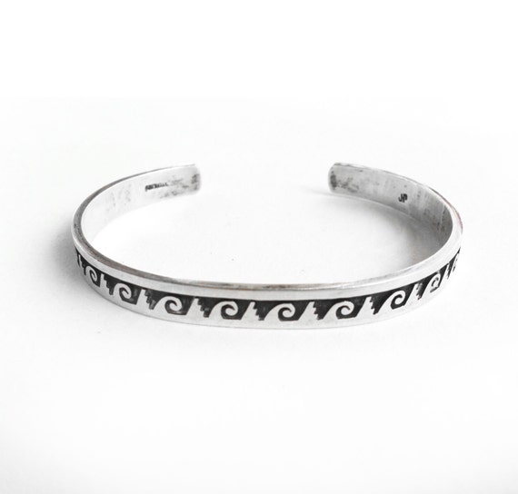 Native American Best Vintage Hopi Steven Sockyma Sterling Silver Sun Bracelet Native American Best Vintage Hopi Steven Sockyma Sterling Silver Sun Bracelet