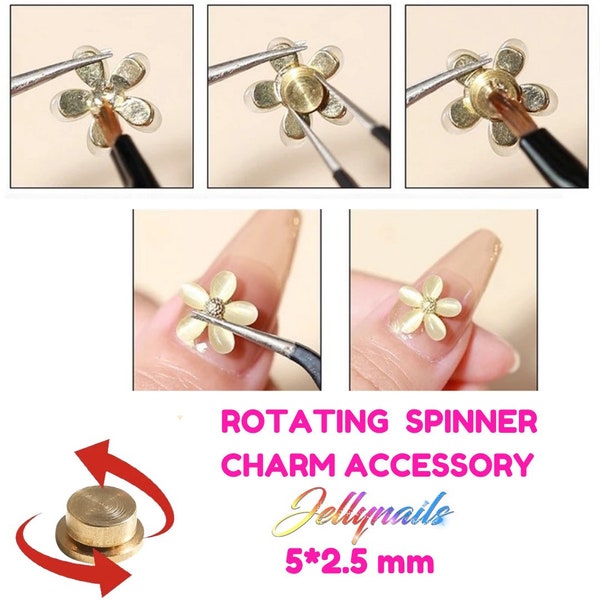 Nail Art Spinner Rotating accessory For Charms Jewelry spinning charms