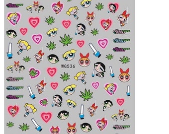 Dolls living in 4/20 decals self adhesive 1 sheet of stickers for trending fashion nail art supplies