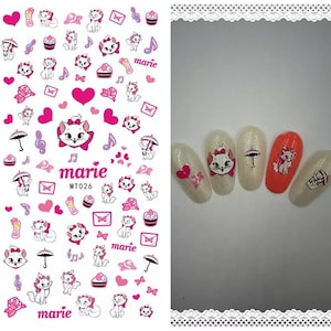 Marie aristocrats Valentine’s Day nail decals self adhesive stickers  nail art