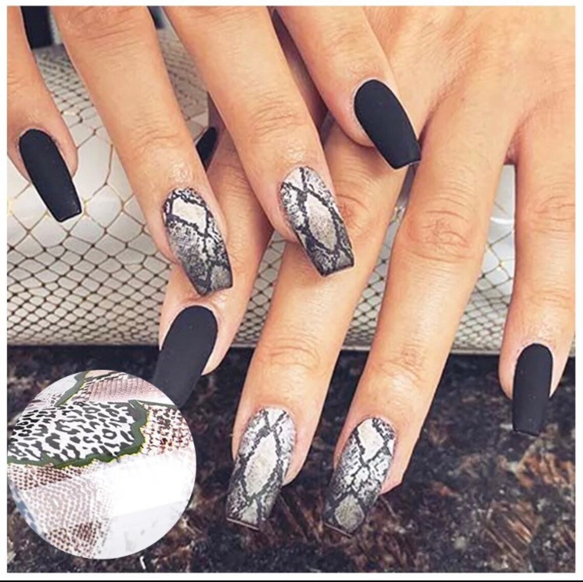 Serpentine Prints Designs Patterns Nail Transfer Foils Decals Etsy