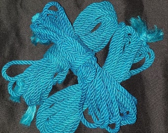 1 Hank Turquoise jute rope, great for Shabari/Kinbaku