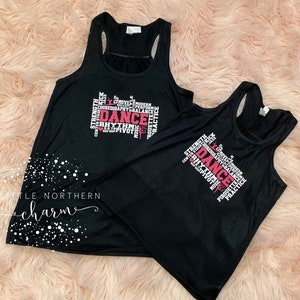 Girls Dance Tank, Subway Art Girls Dance Tank, Youth Girls Dance Tank Top,