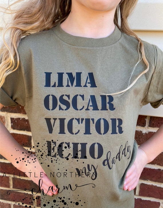 Military Kid Tee, Military Alphabet Kids Tee, Love my Daddy Tee, Love my Mommy Tee