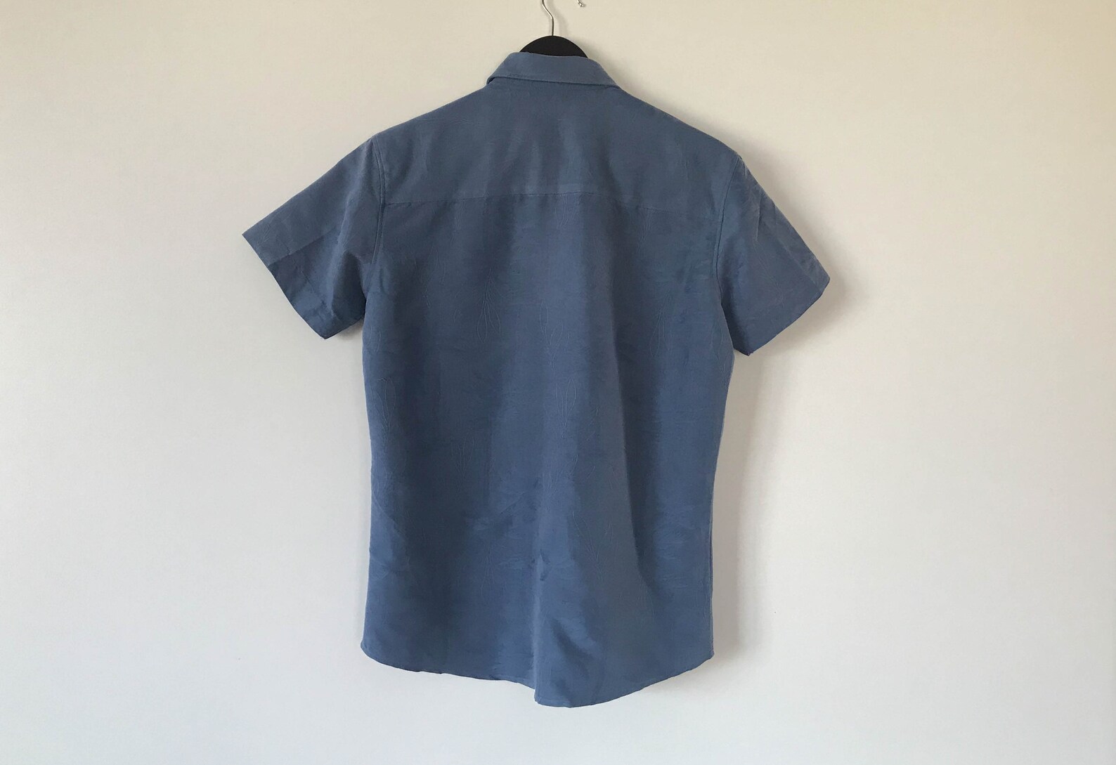 Men Blue Shirt Flower Shirt Men Button up Shirt Short Sleeve - Etsy ...