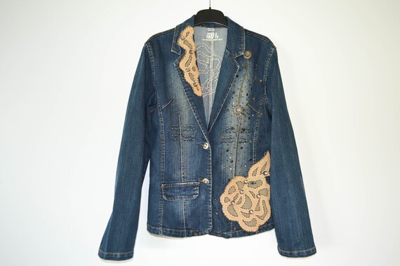 blue summer jacket womens