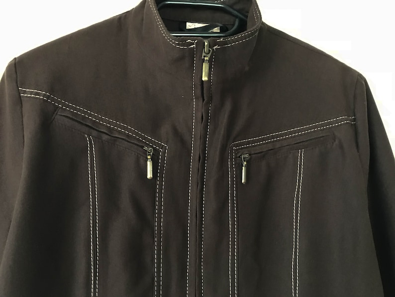 Brown Jacket Men Jacket Fitted Jacket Lightweight summer shirts Summer Blazer Brown shirts Jacket with knocker Small Size Jacket