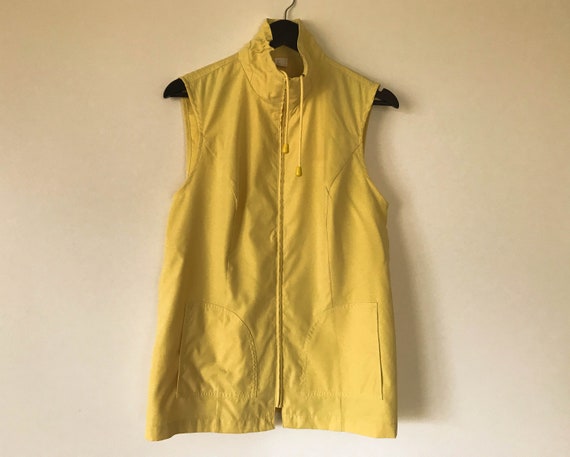 womens yellow waistcoat