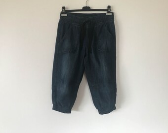 Azul Vintage Denim Pantalones de Verano Clásico Americano Mujeres Shorts Semi mujeres jeans pantalones cortos pantalones de mezclilla azul Tamaño pequeño / mediano