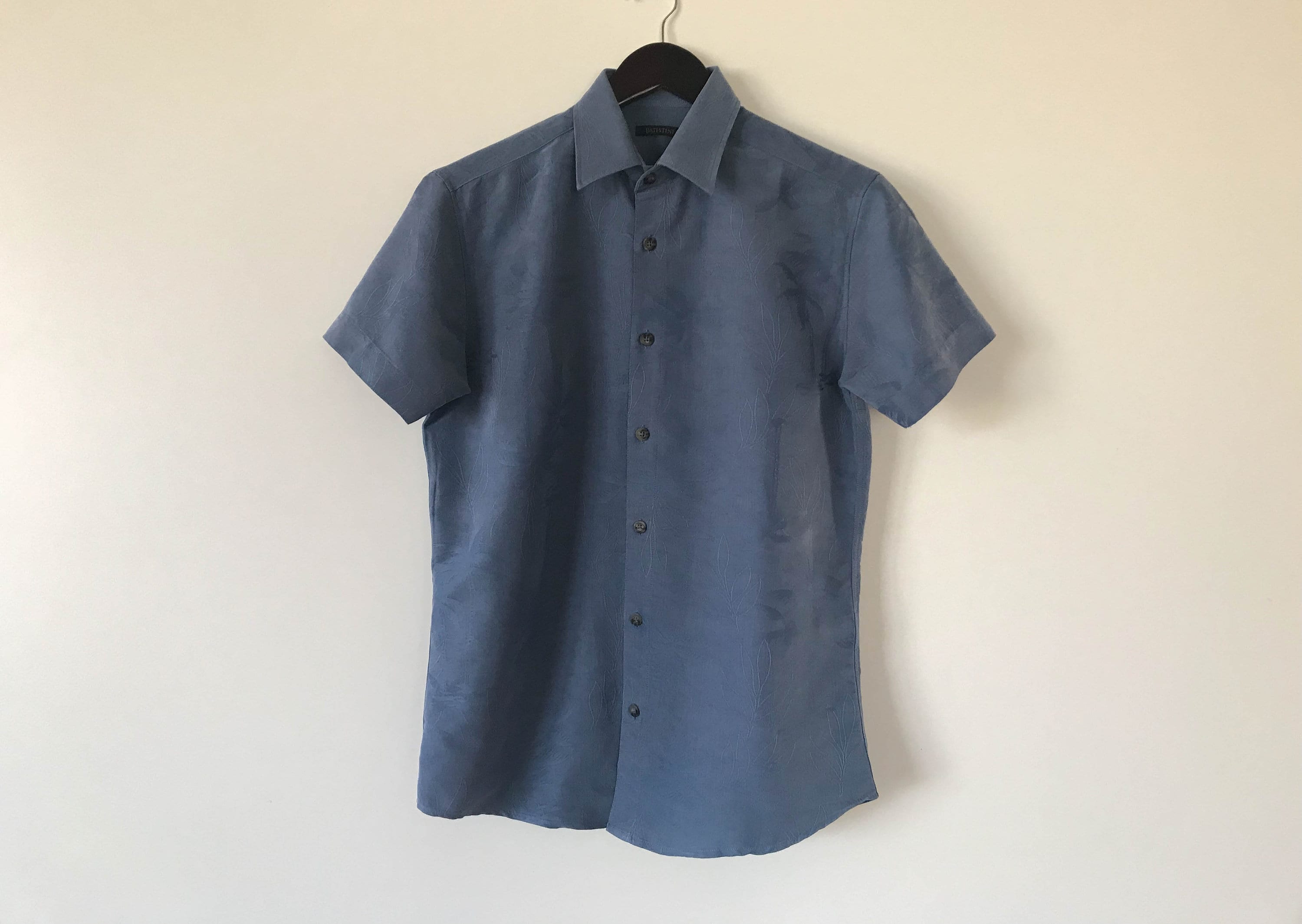 Men Blue Shirt Flower Shirt Men Button up Shirt Short Sleeve - Etsy ...