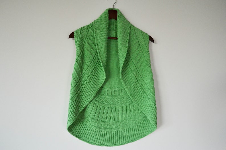 Crocheted Green short Pancho Warm Women pancho Crocheted women Sweater Knitted Pancho Women Boho cardigan Park jack Gift for her