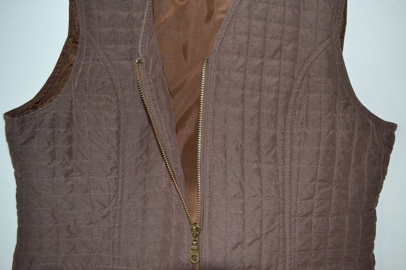Brown Women/'s Vest Brown stoped with knocker Vest Women Suede vest Sleeveless Blazer Brown waistcoat stoped with lining vest