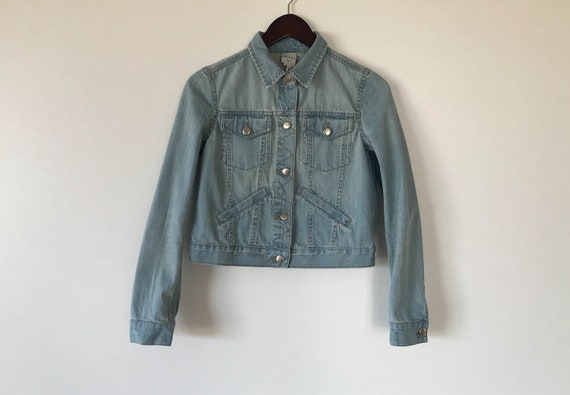 pale blue denim jacket womens