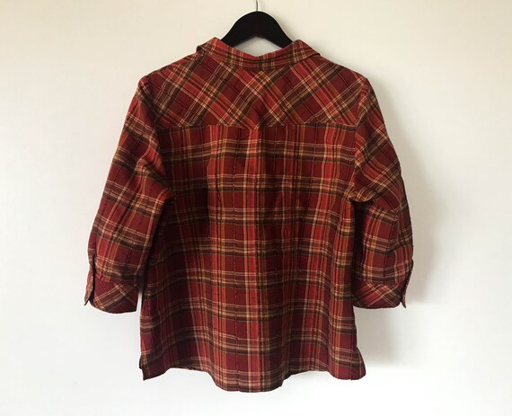 thin checkered shirt