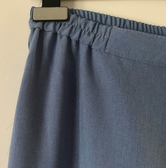 Blue Vintage high waist trousers Boho Summer Trap… - image 9