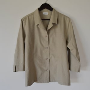 Linen women Jacket semi sleeve Vintage Natural Linen Women blazer Linen summer shirt Summer women jacket Trendy jacket Gift for her