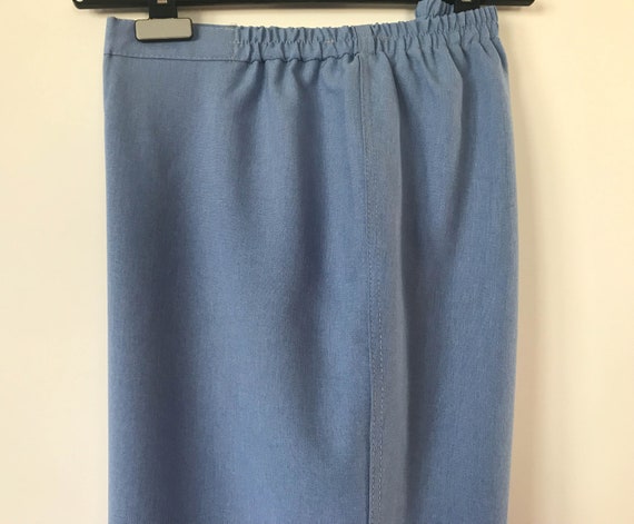 Blue Vintage high waist trousers Boho Summer Trap… - image 3