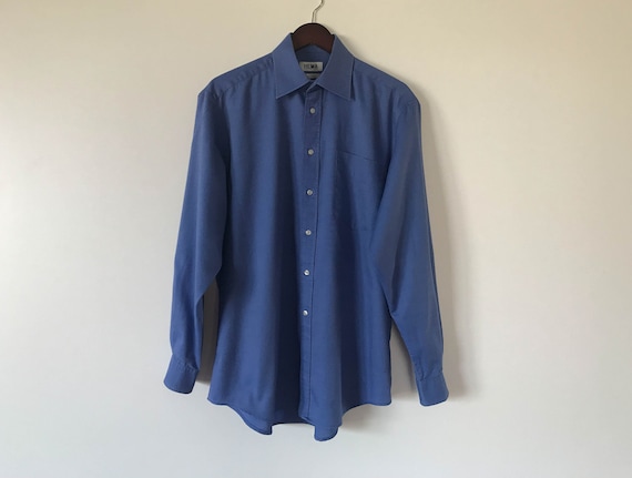 Men Cotton Shirt Blue Shirt Men Button up Shirt Long Sleeve Shirt Shirt Cotton Work Shirt Classic men shirt Medium Size Shirt