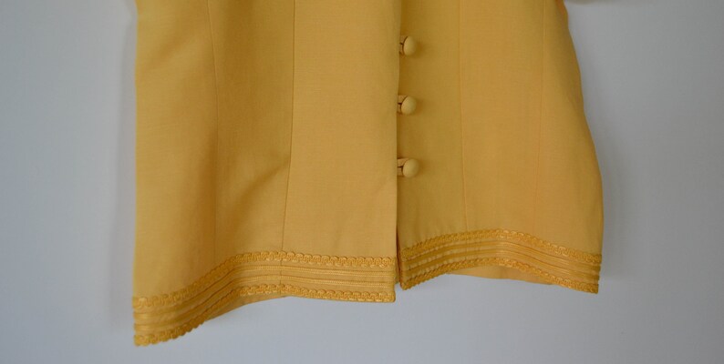 Yellow summer Jacket Lightweight women/'s jacket Cropped Trachten Blazer Bawarian Jacket Austria Tyrolean Short Loden Jacket