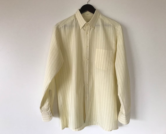 mens pastel yellow shirt