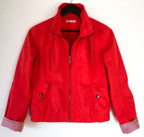 red short jacket womens