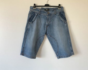 L’été des hommes bleu pâle Short pantalons en denim d’été Mens Mens partie short bleu jeans court Mens été semi Short vacances Short en Jean Large