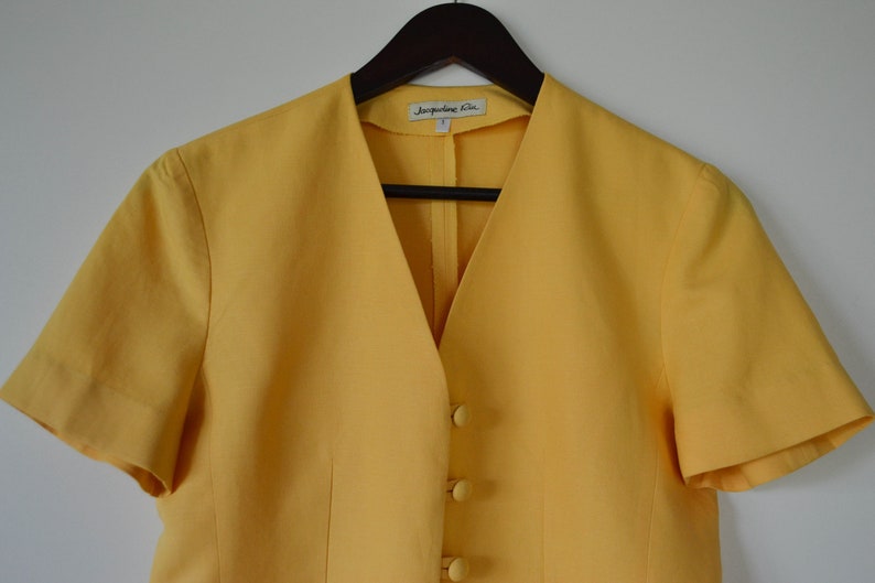 Yellow summer Jacket Lightweight women/'s jacket Cropped Trachten Blazer Bawarian Jacket Austria Tyrolean Short Loden Jacket