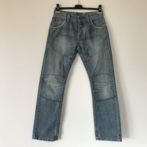 Blue Denim Men trousers, spring summer denim, Blue pants Classic American Men jeans, Holiday jeans Small Size