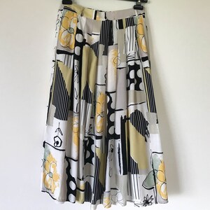 Vintage wit gele bloem rok vrouwen klassieke zomer rok vrouwen lichtgewicht rokken strand rok vrouwen vakantie maxi rok klein formaat