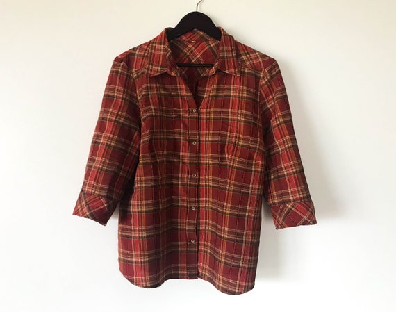 thin checkered shirt