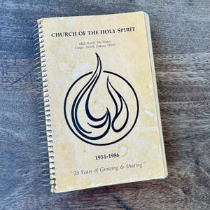 Vintage Fargo North Dakota Church of the Holy Spirit Cookbook Vintage 300+ pages 1951-1986