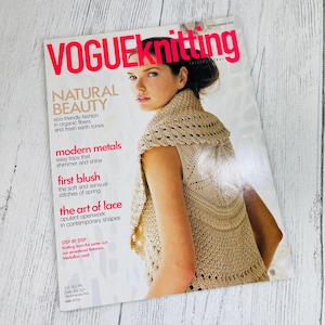 Vogue Knitting International Magazine SPRING SUMMER 2009 Knitting Pretty