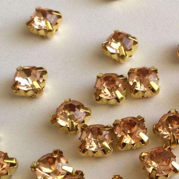 Sew on Rhinestones in Setting Etsy