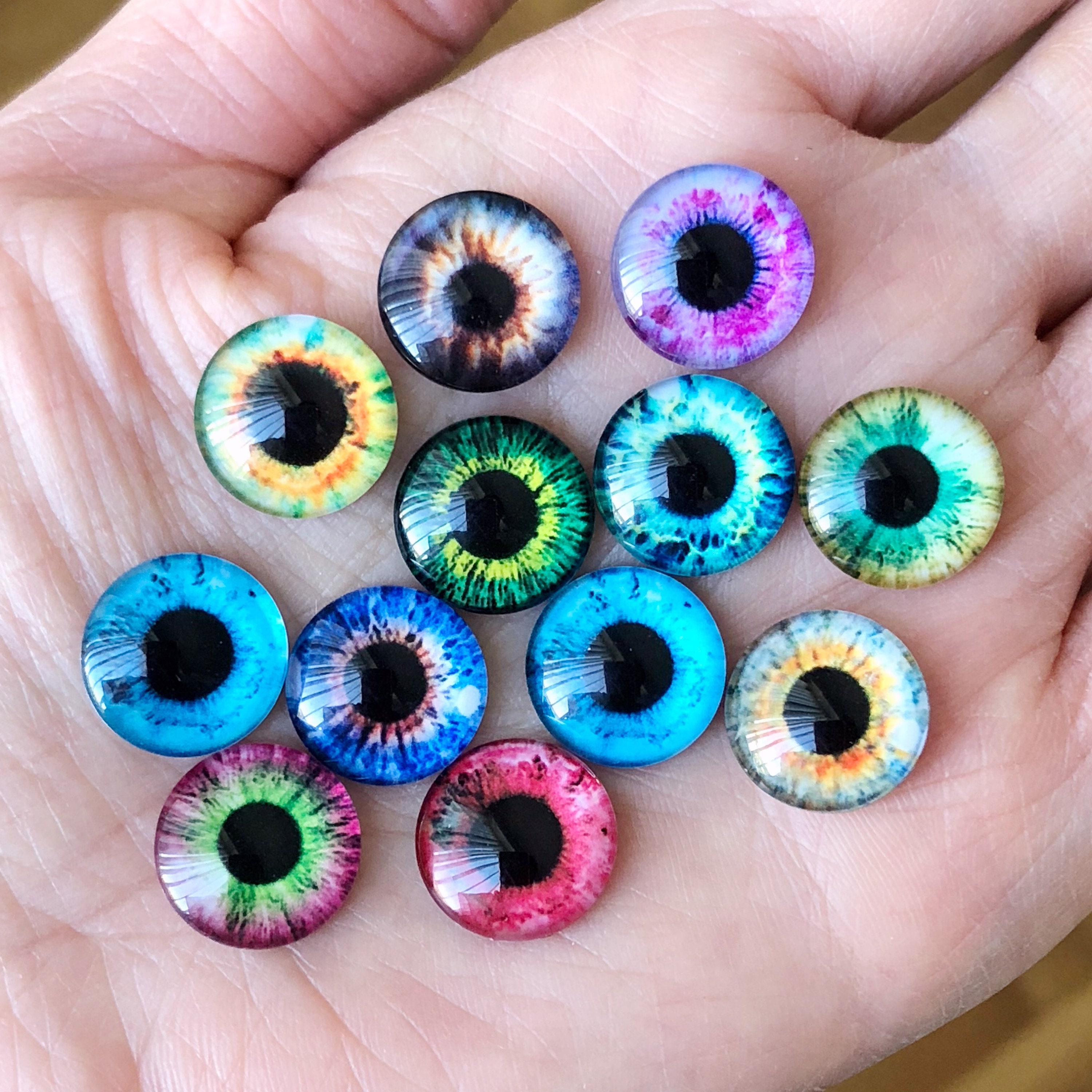 10pairs 14mm Resin Cabochon Glass Doll Eyes Dolls Eye Chips Etsy UK