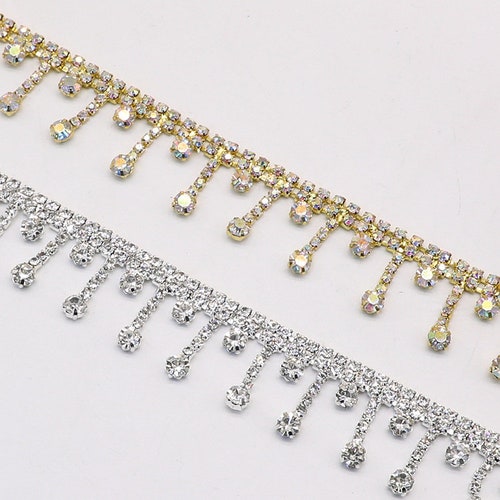 Crystal Rhinestone Trim by the Yard Wholesale Bridal Trim Etsy