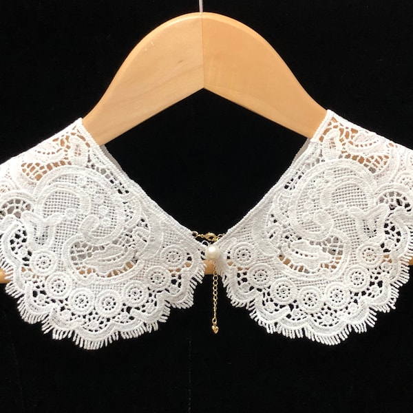 Collier en dentelle blanche DIY Kit White Peter Pan Collar, Collier détachable, Collier en dentelle détachable, Faux Collier, Faux Collier de Dentelle